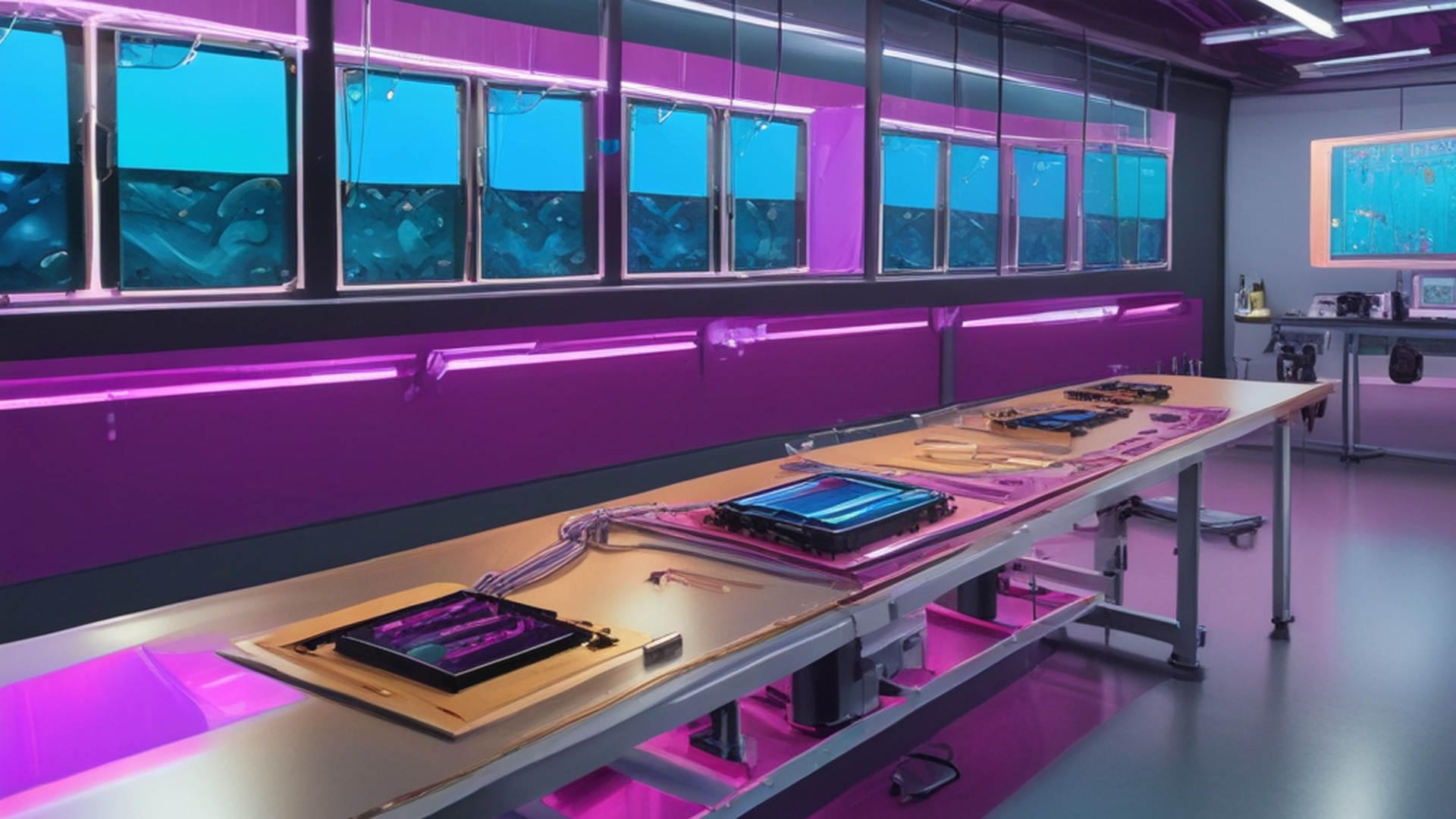 Laboratorio de óptica de precisión y mesa láser con espejos dicroicos en Parque Patricios