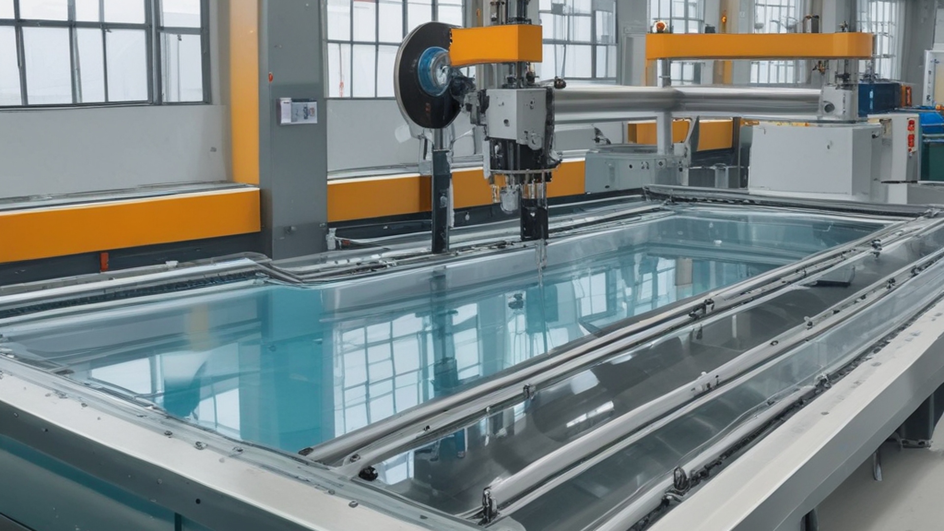 Corte por Chorro de Agua y Mecanizado CNC en planta industrial de Dichro en Parque Patricios